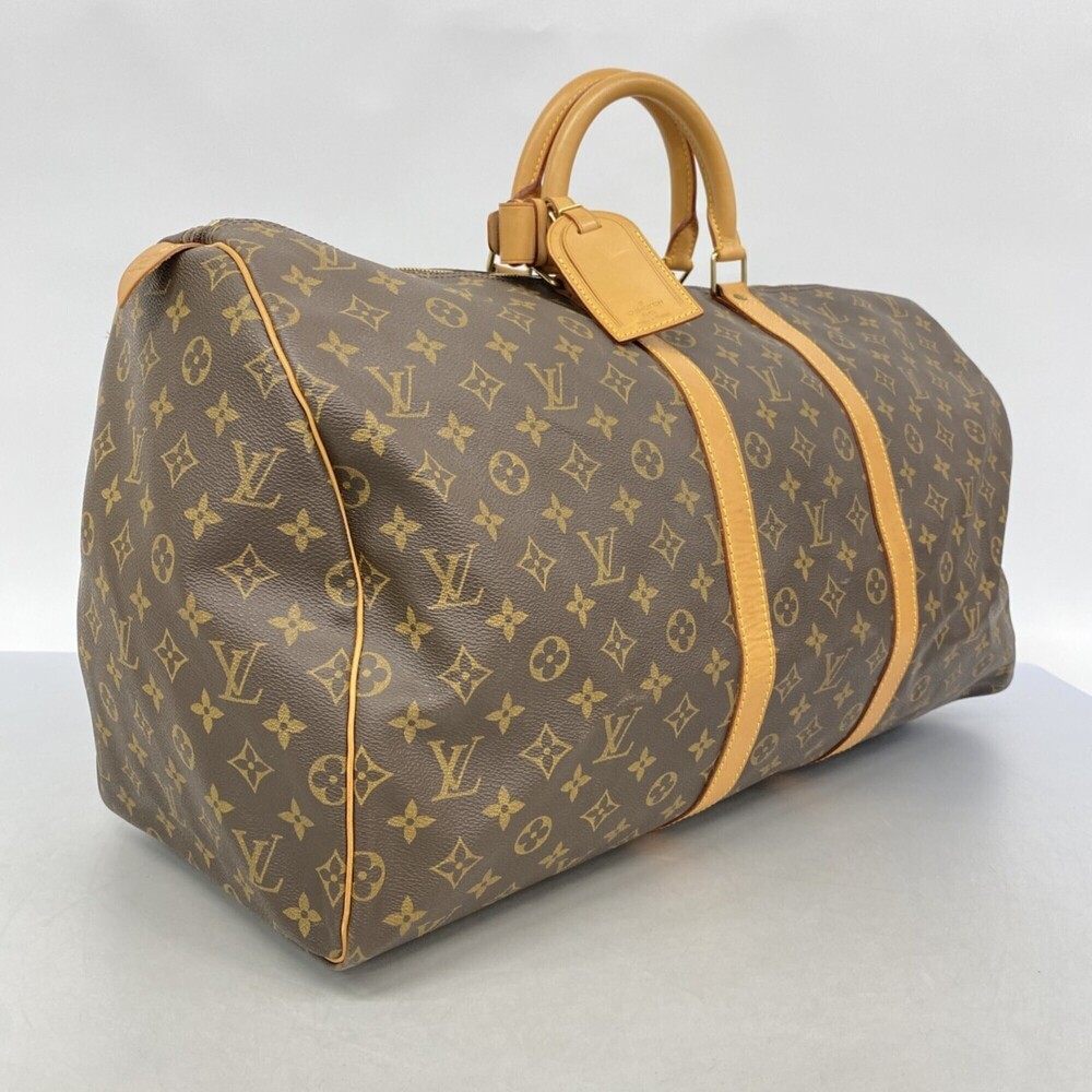 LOUIS VUITTON Brown Monogram Keepall 55 Boston Bag - Picture 2 of 11